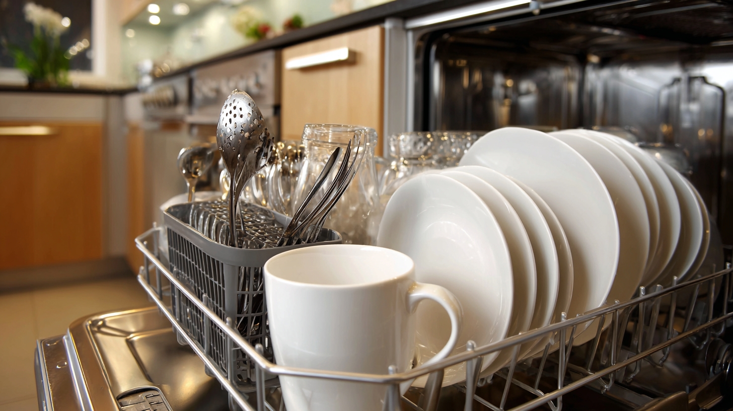 a modern dishwasher stock photo