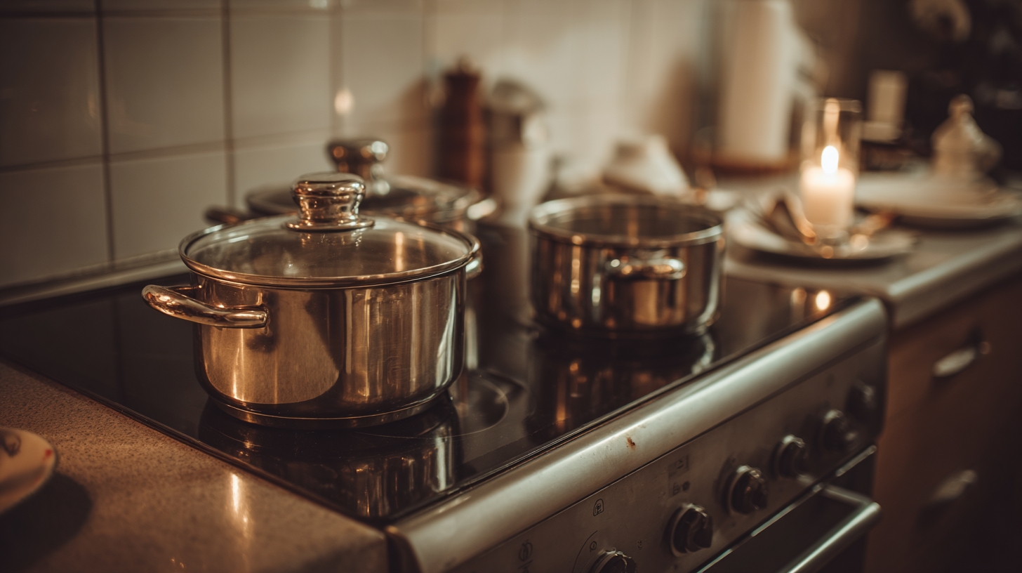 electric stove in a kitchen