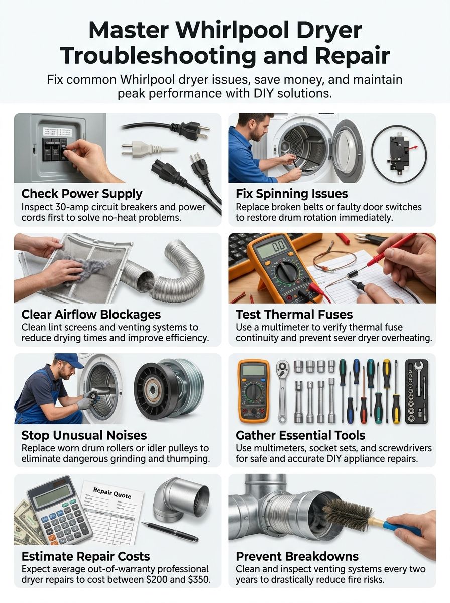 Comprehensive Guide to Whirlpool Dryer Repair: Troubleshooting and DIY Solutions