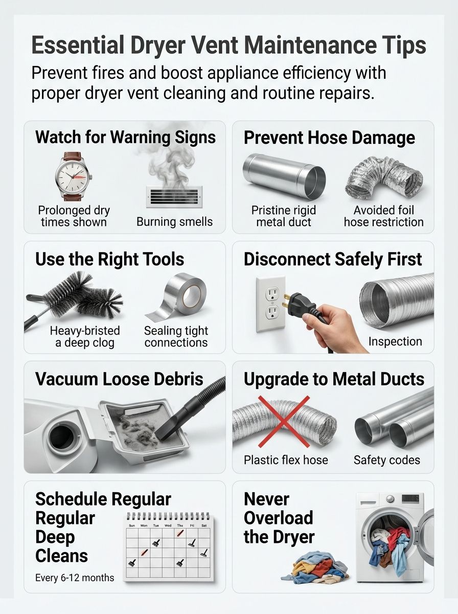Essential Tips for Effective Dryer Vent Repair​ and Maintenance
