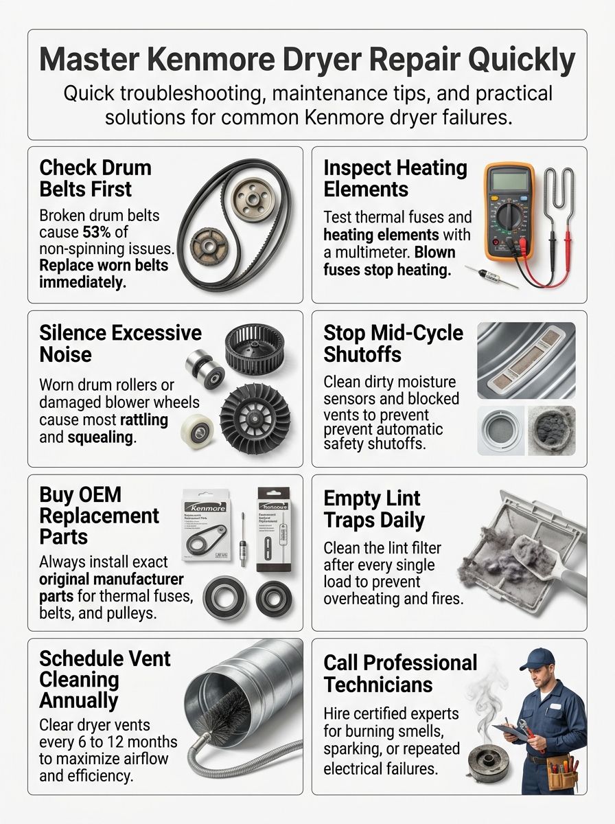 Ultimate Kenmore Dryer Repair Guide: Troubleshooting, Tips, and Solutions