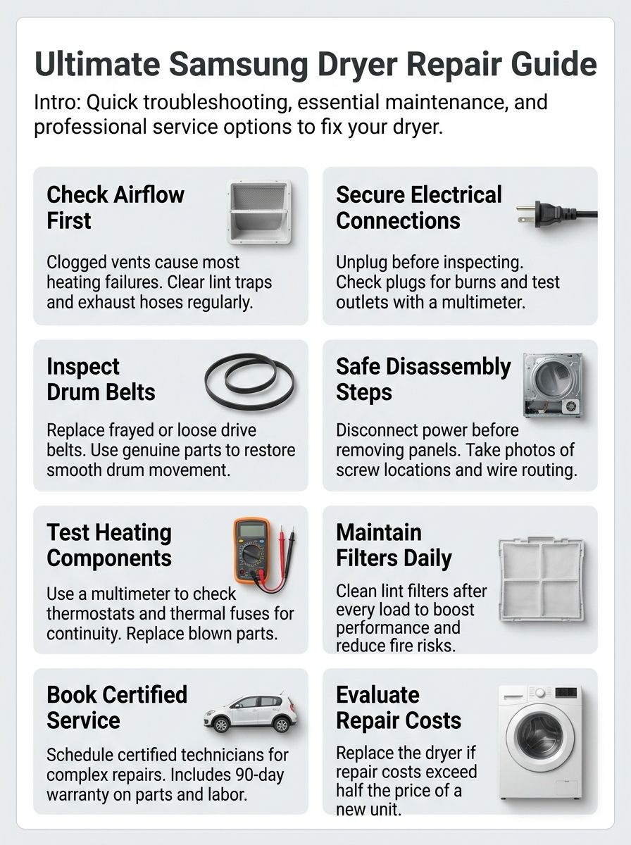 Ultimate Samsung Dryer Repair Guide: Troubleshooting and Service Options